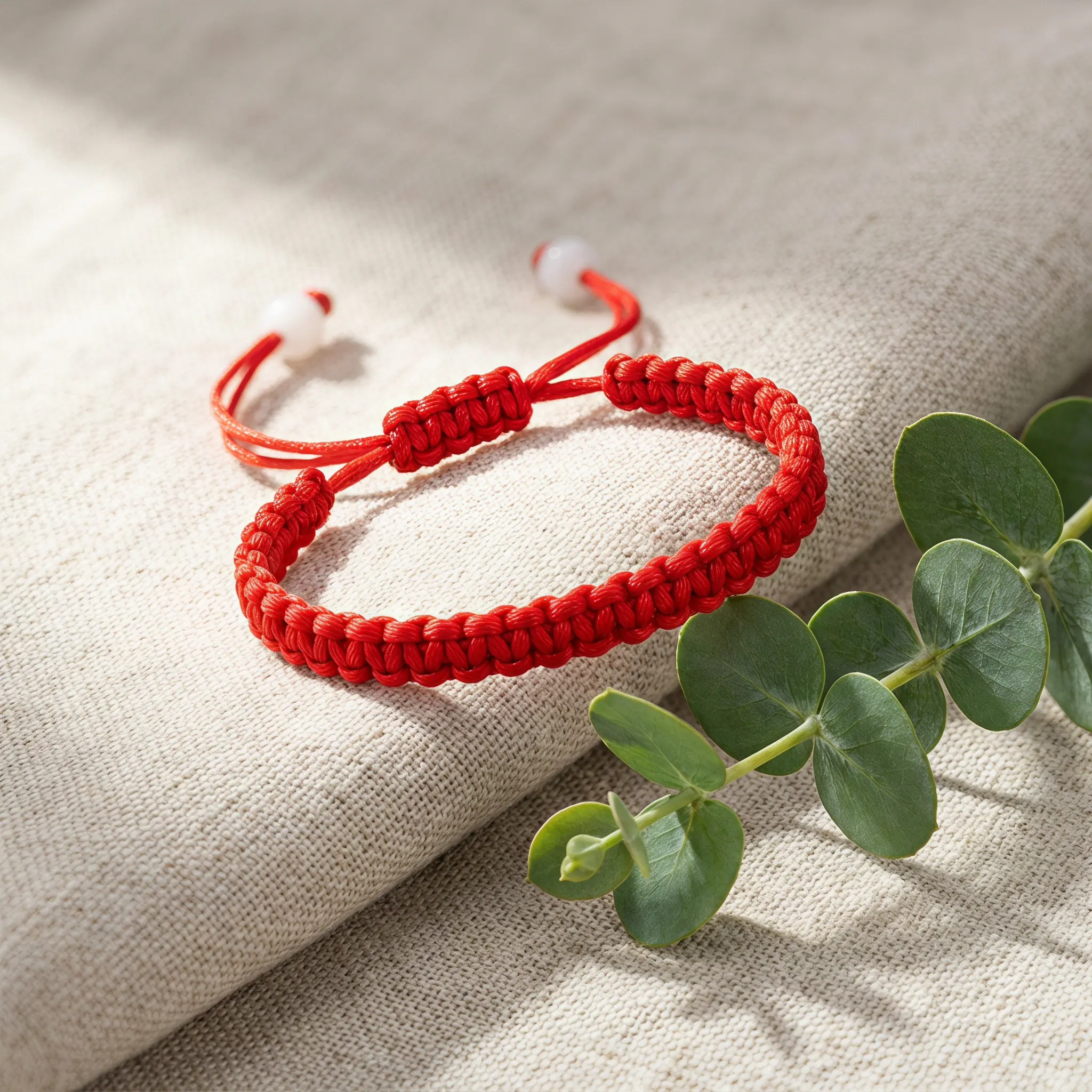 20Pcs Adjustable Handmade Red String Bracelets Unisex Braided Lucky Rope Protective Amulet Charm Wrist Cord Kabbalah Bracelet