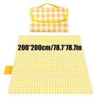 200*200cm Portable Camping Mat with Carry Bag Waterproof Thicken Picnic Mat Blanket Washable for Hiking Beach Travel Outdoor Par