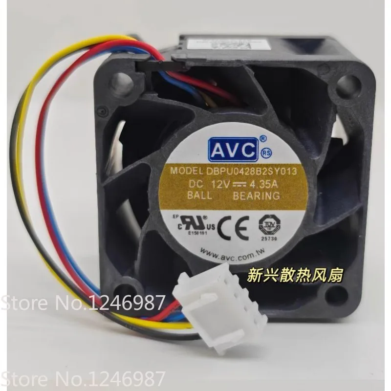 New Fan for AVC DBPU0428B2SY013 4CM 4028 12V 4.35A Violent Dual Ball Server Fan