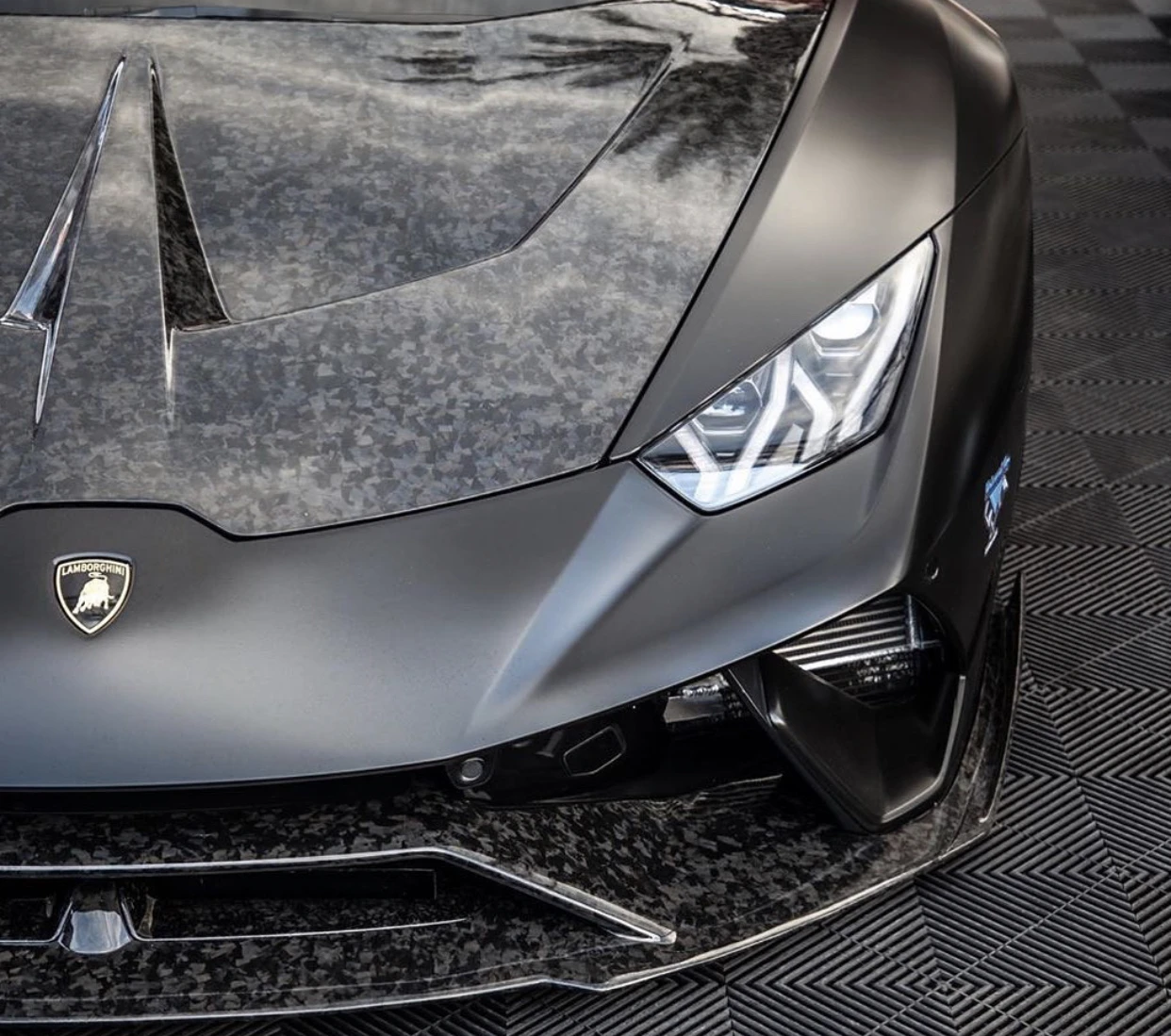 غطاء محرك جديد 1016 من ألياف الكربون الجافة لامبورغيني هوراكان LP610 LP580 موديل 2014-2018