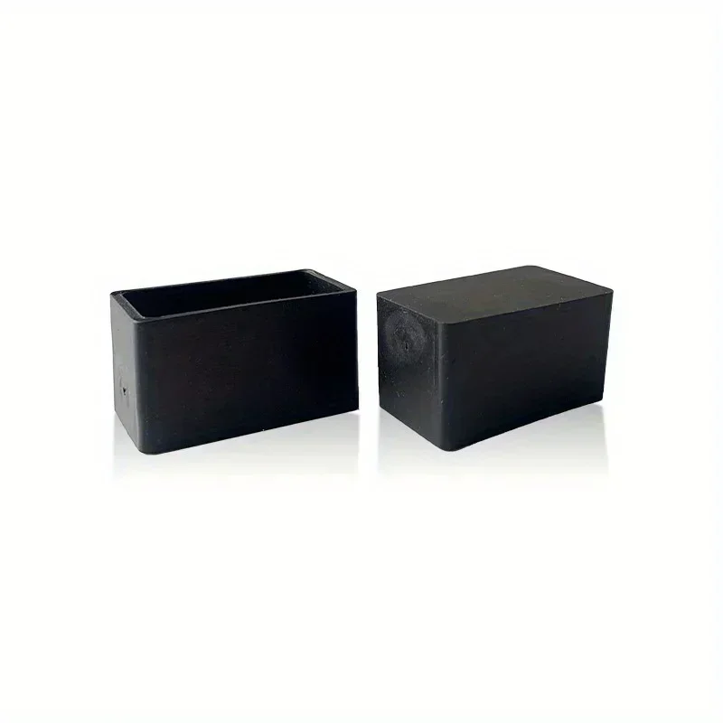 20*40mm square tube soft coat Mechanical equipment foot non-slip foot cover pad square tube plug scalp plug image 4