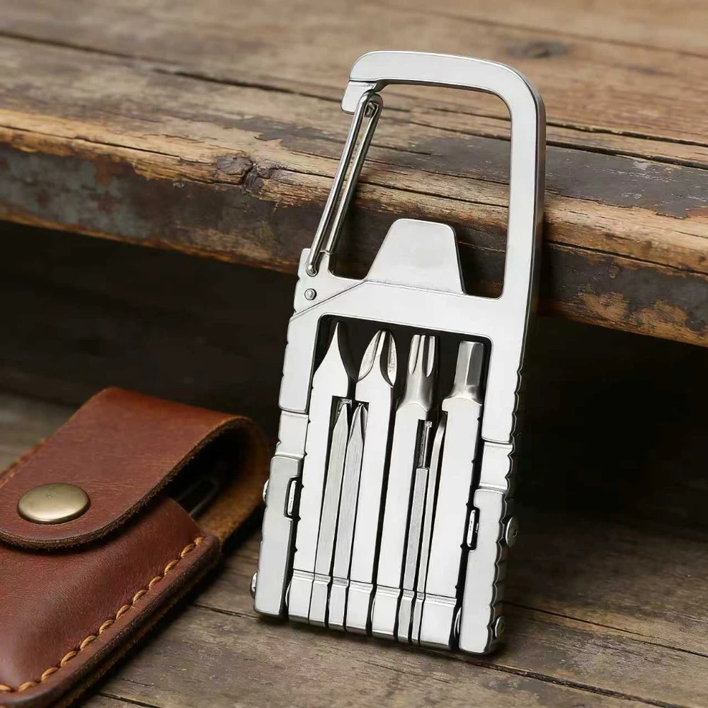 

Многофункциональный складной набор инструментов из нержавеющей стали: открывалка для бутылок, держатель для телефона, снаряжение для кемпинга, мультитул, компактный и портативный