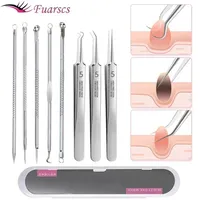 Blackhead Acne Needle Cell Pimples Blackhead Clip Tweezers Black head Comedone Acne Blemish Extractor Beauty Face Skin Care Tool