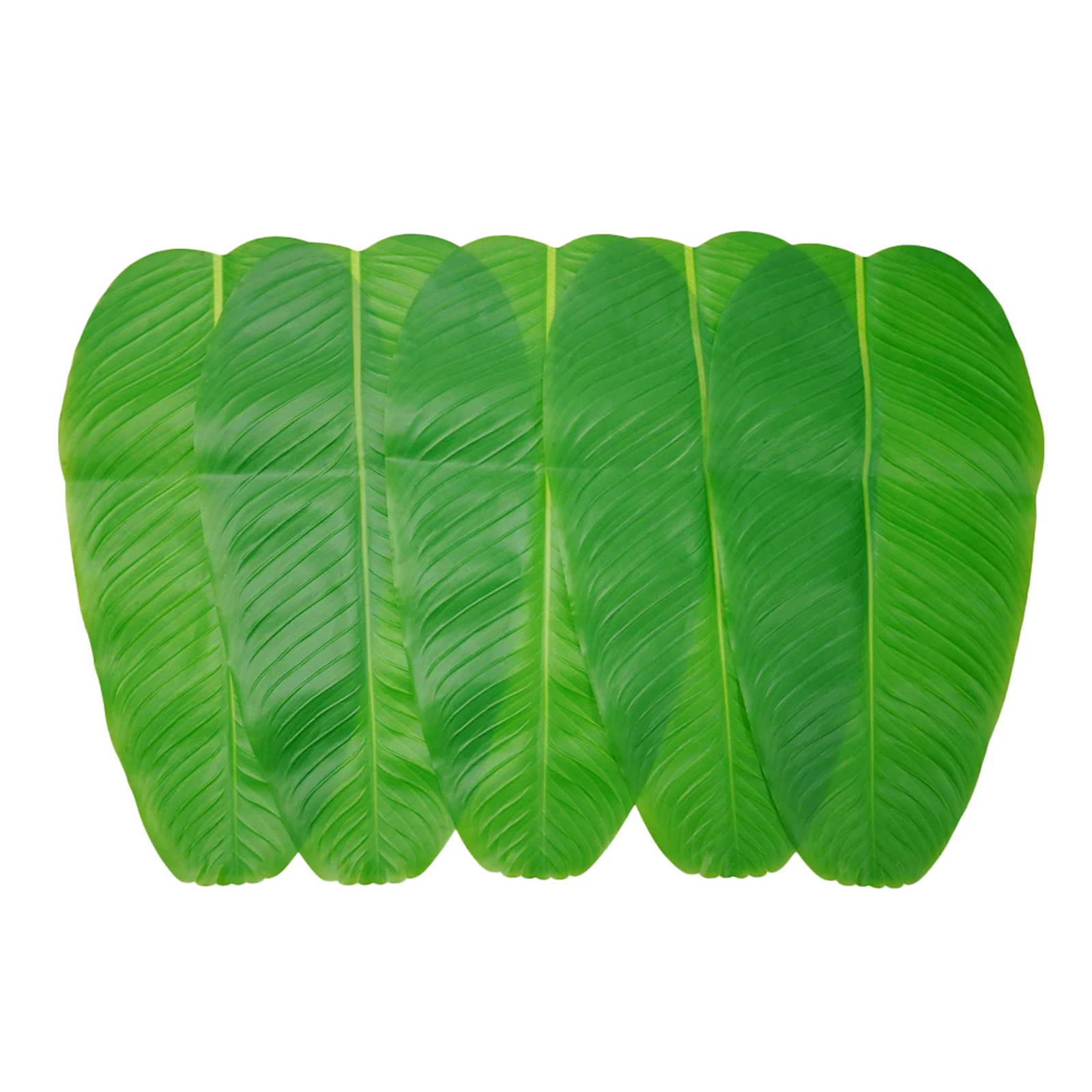 5PCS Large Artificial Banana Leaves Faux Tropical Leaves For Hawaiian Luau Party Banana Leaf Simulation Plant Decoration New