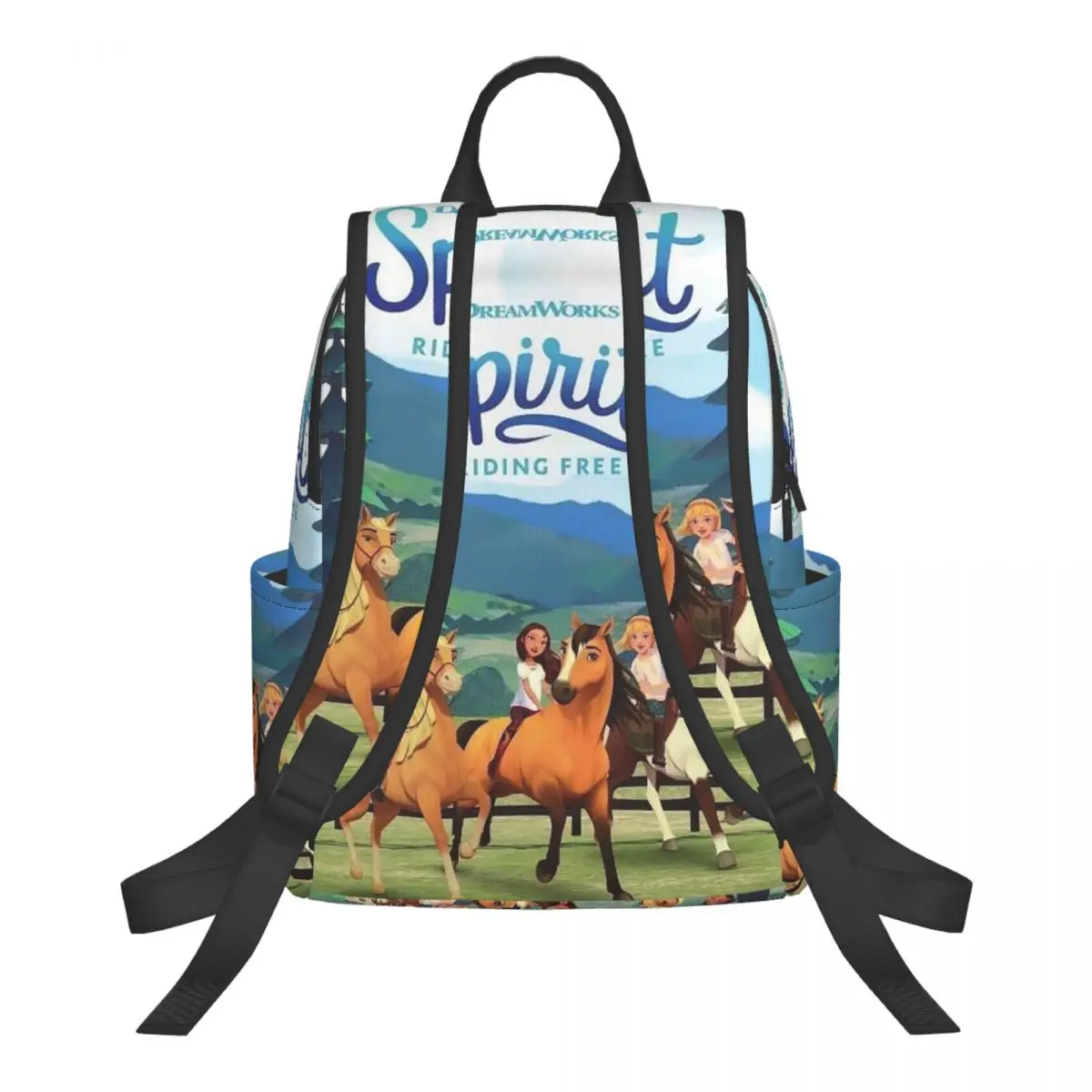 Spirit Riding Free (24) Student Backpack School Bag Hiking Travel Daypack for Boys Girls Bookbag Shoulder Bags