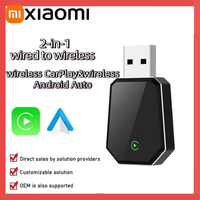 Xiaomi 2-in-1 Wireless CarPlay Wireless Android Auto Adapter AI Smart Box Car Intelligent Systems For Car With Wired CarPlay