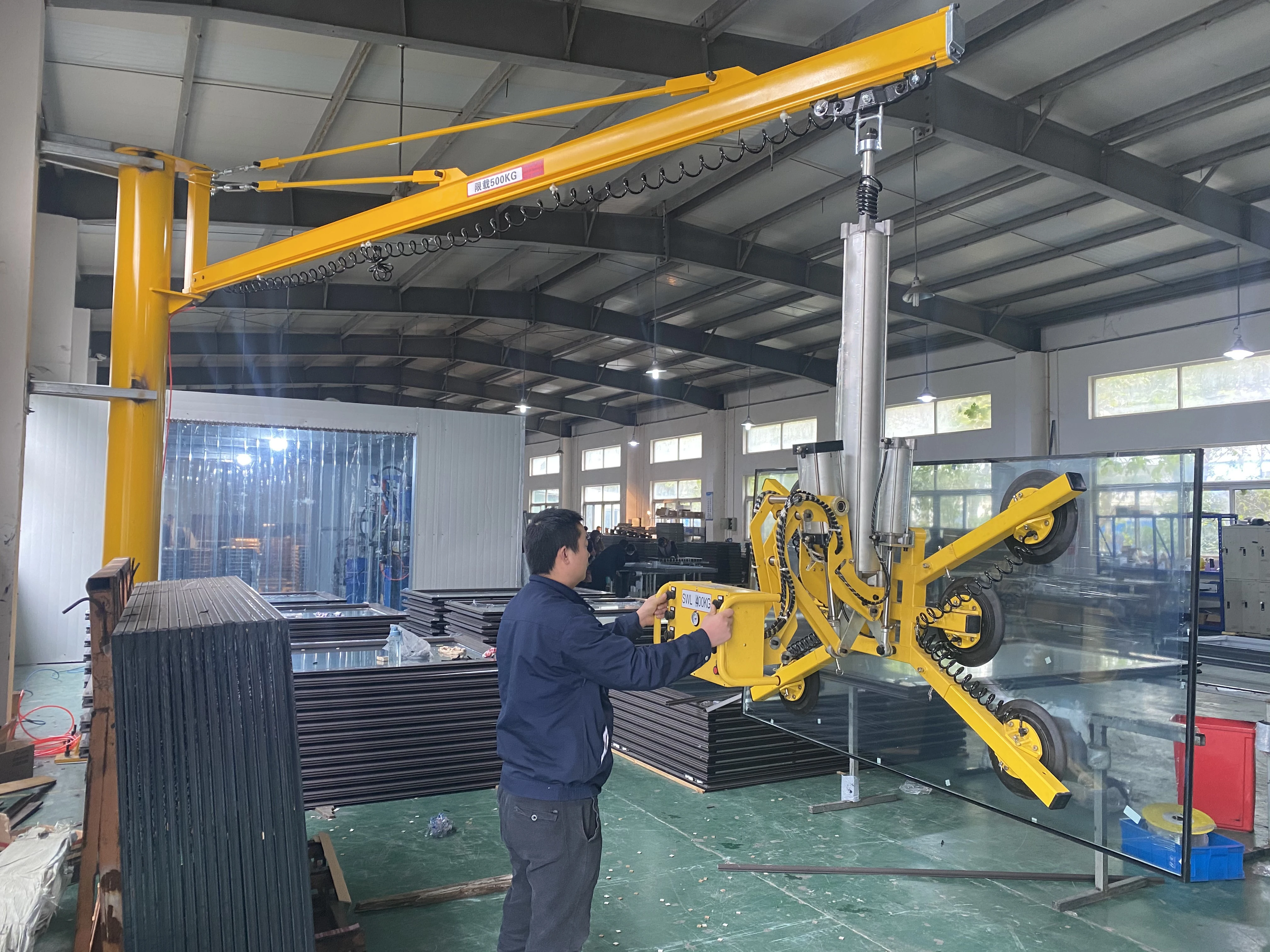 Awovolift  Pneumatic Vacuum Glass Moving Lifter Equipment CE Glass Lifting Machines Vacuum Slab Turn And Rotate Lifter