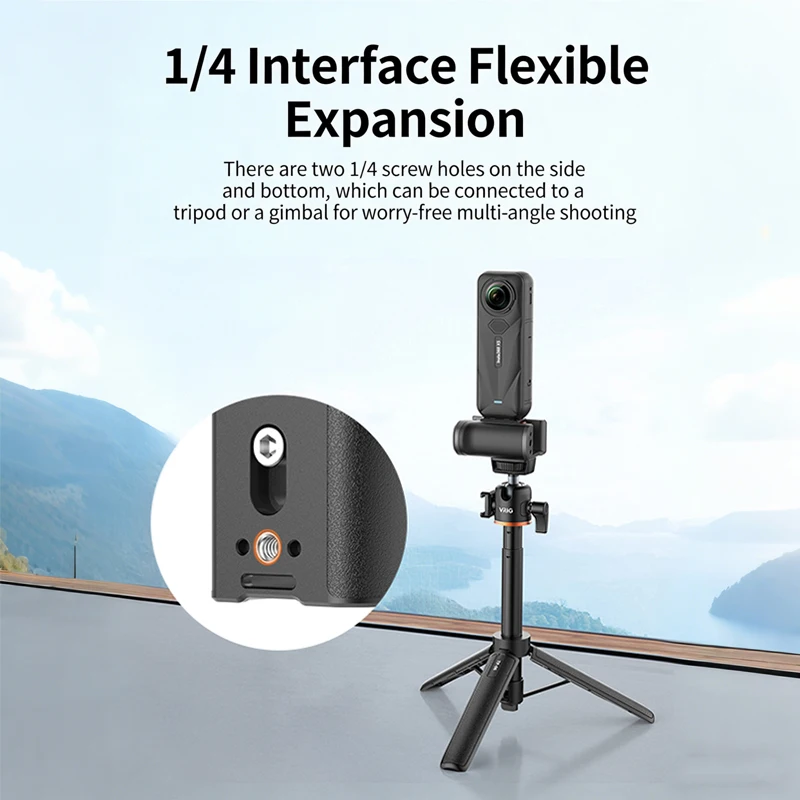 Handgriff für Straßenfotografie für Insta360 X5/X4 Air Aufnahmekamera, Griff für Insta360 X5/X4 Air Fotografie-Zubehör – Detail 8