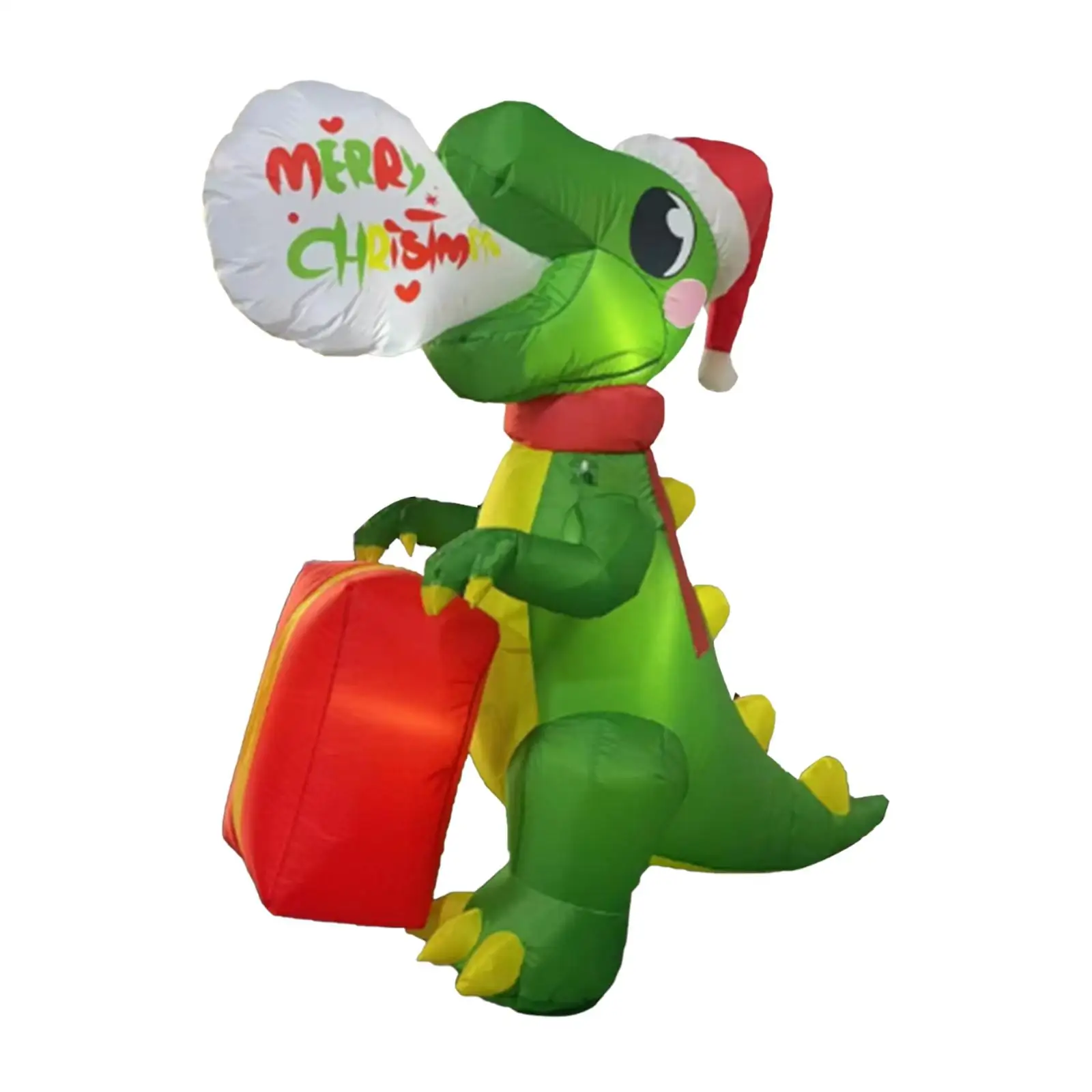 Christmas Inflatable Decoration Cute with Light for Backyard Garden New Year