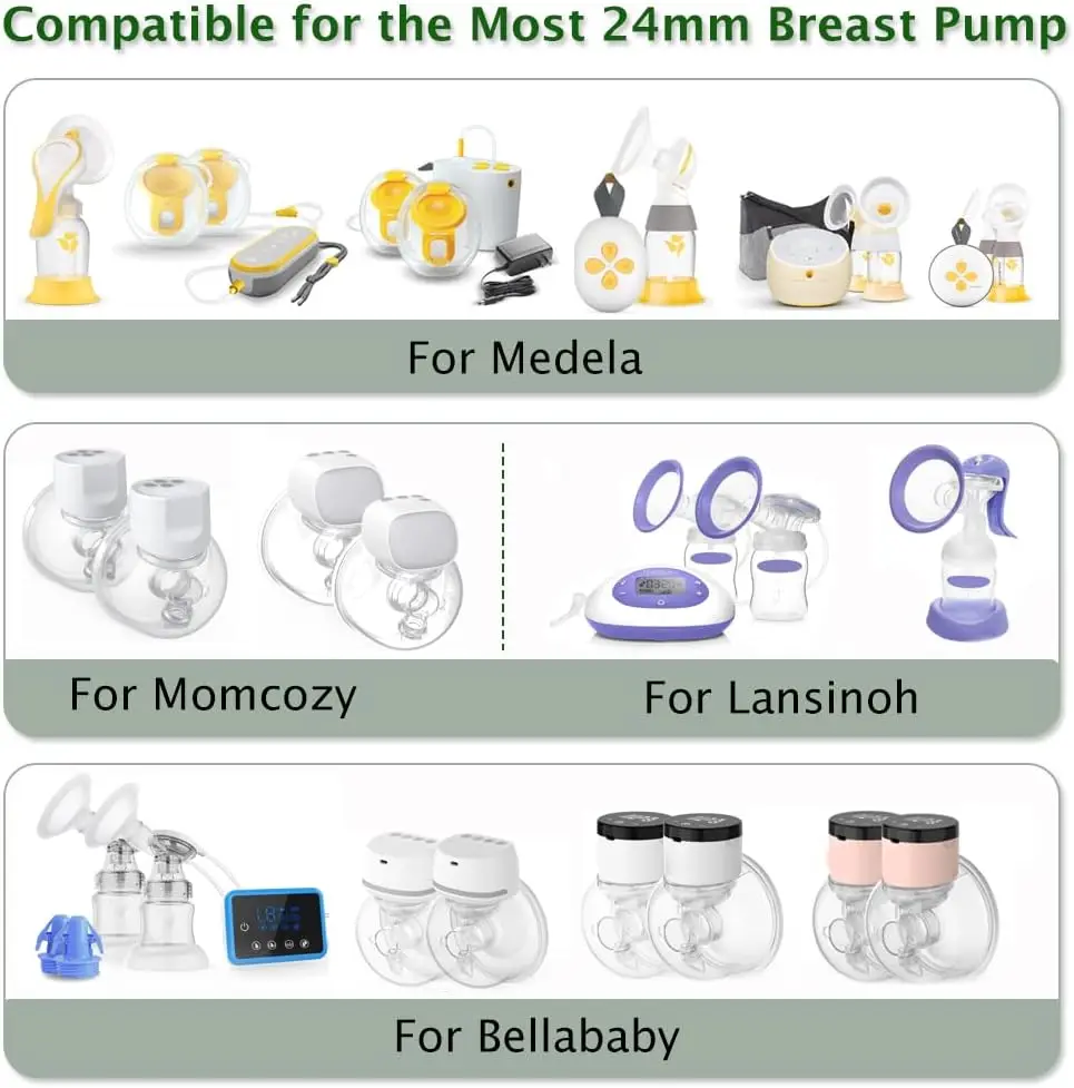 Breast Pump Accessories Silicone Flange Inserts 13/15/17/19/21mm For Breast pump Shield/Flanges Tunnel Down to Correct Size