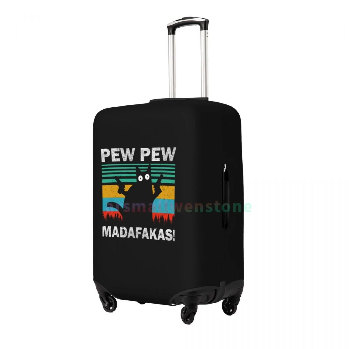 Pew Pew Madafakas Cat Luggage Cover Suitcase Protector Thicken Elasticity Dust Covered Anti-scratch Protective Case 18-32 Inch