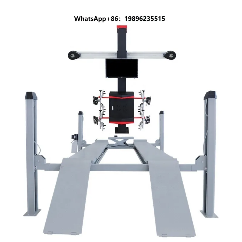 Car Lifting Machine Hydraulic High Efficiency Stable Quality Long Service Life Wheel Alignment Combo 4 Post Car Lift