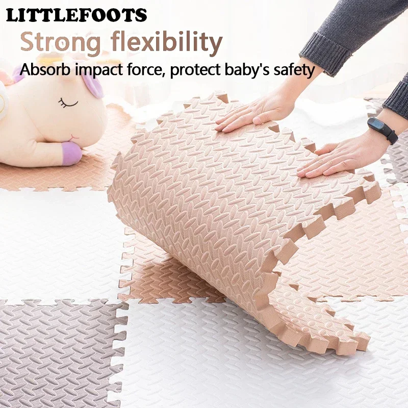 EVA Solid Color Baby Children Room Game Mat Carpet Playing Activity Gym Mat Puzzle Environmental Protection Mat Child Protection