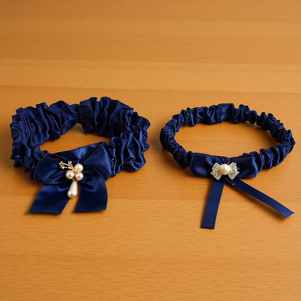 2 قطعة الرباط الزفاف للعروس الزفاف الساق الفرقة حجم واحد صالح أنيقة اللؤلؤ تصميم مريح الإكسسوارات لاستحمام الزفاف