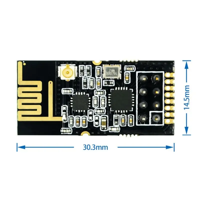 A7THK-2X NRF24L01+ 2.4G Wireless Data Transmission Module GT-24 2.4Ghz NRF24L01+PA+LNA 1100 Meters Wireless Module, Welding