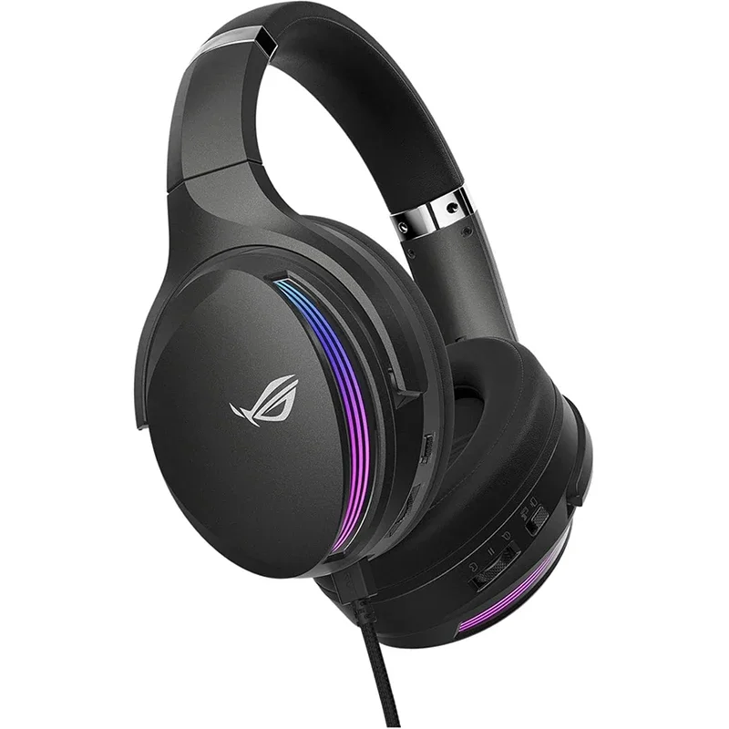 ASUS-ROG Fusion II 500 Gaming Headset, AI Beamforming Mic, Noise-Canceling, 7.1 Surround Sound, Hi-Res, ESS 9280 Quad DAC