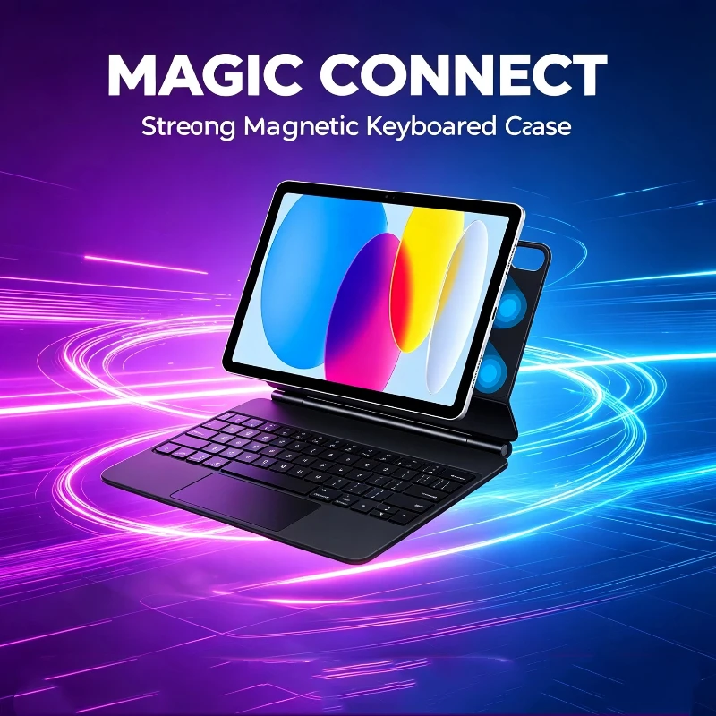 Light‑Weight Trackpad Keyboard Protective Case For iPad 11th 10th Gen A16 2025 11