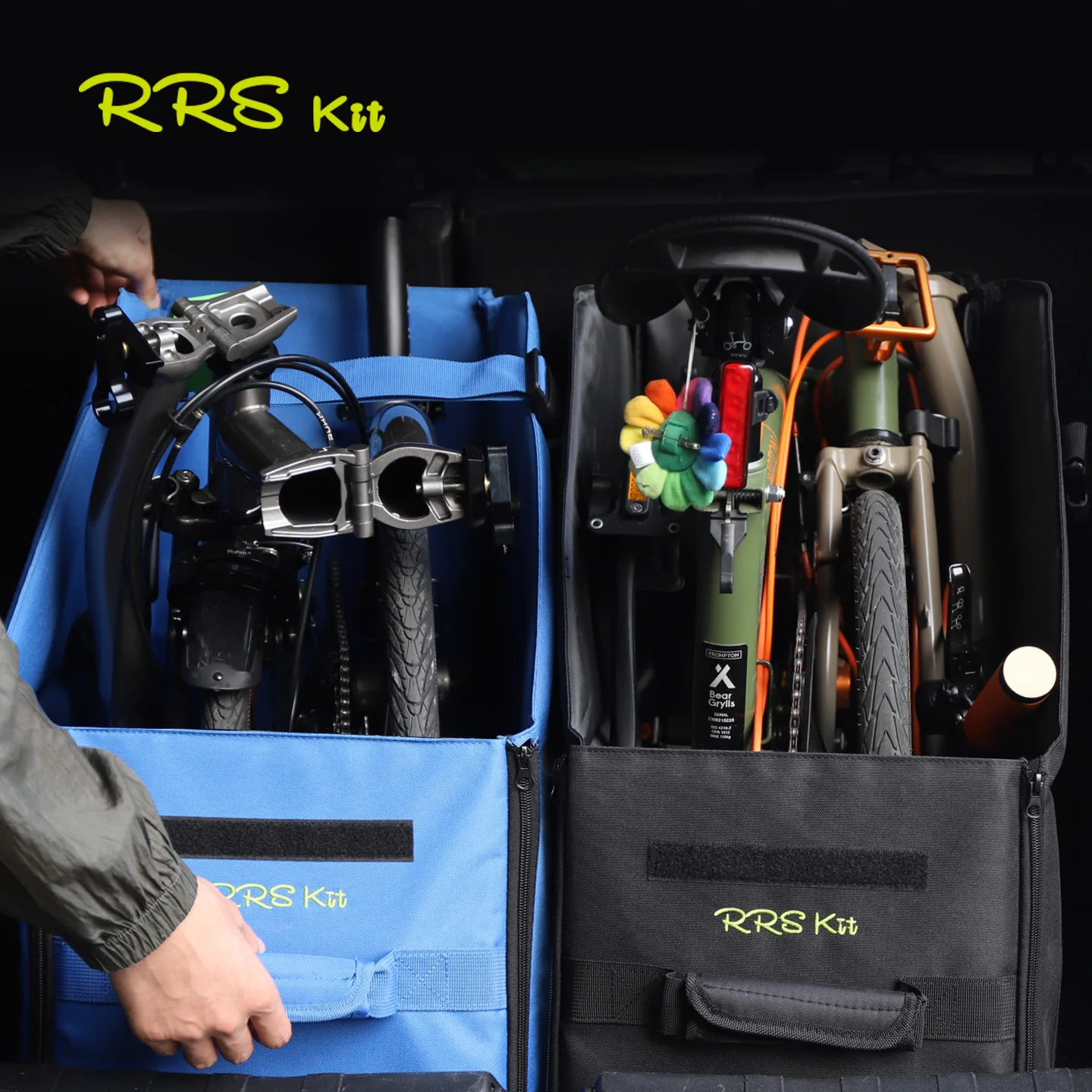

RRSKIT For Brompton 14-16 Inch Folding Bike New Upgraded Folding Bicycle Storage Box Waterproof Dustproof Folding Storage Bag