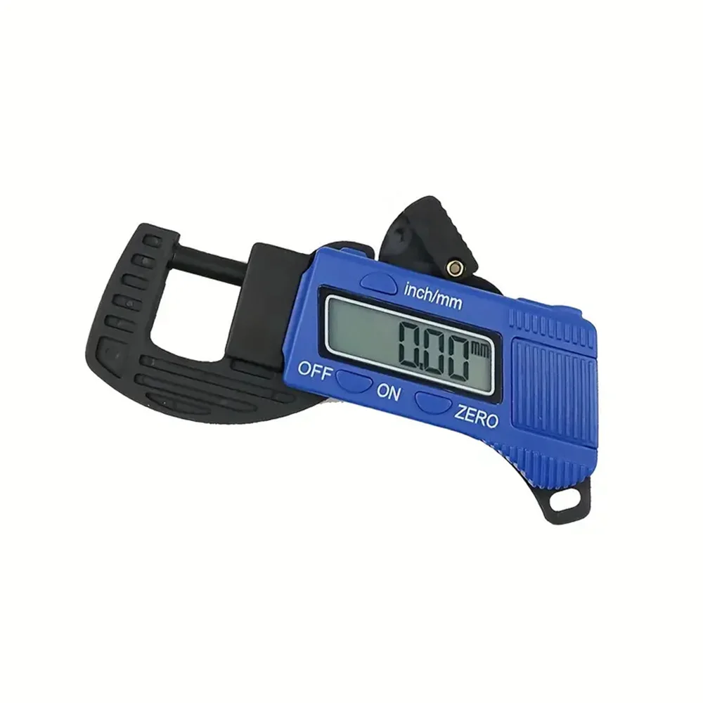 0-12.7mm Digital Thickness Gauge, Digital Display Measuring Tool Inch/Millimeter Conversion Portable Quick Mini Caliper