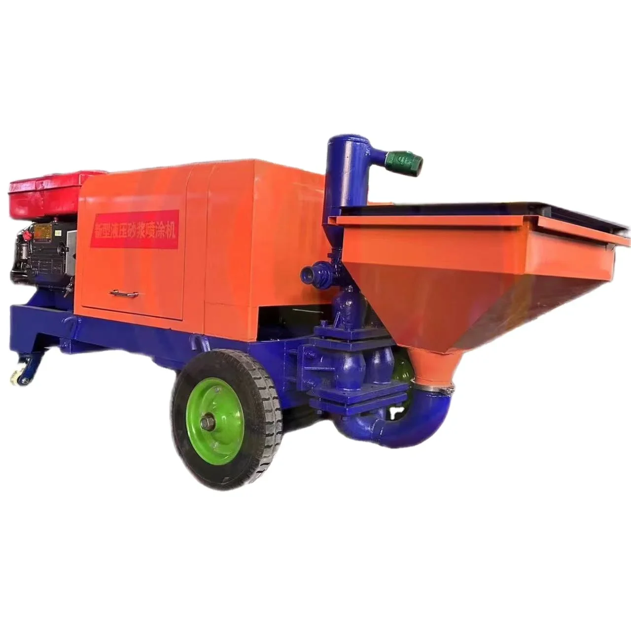 

High Quality factory concrete sprayer cement mortar spray machine diese Plunger hydraulic Spraying Machine