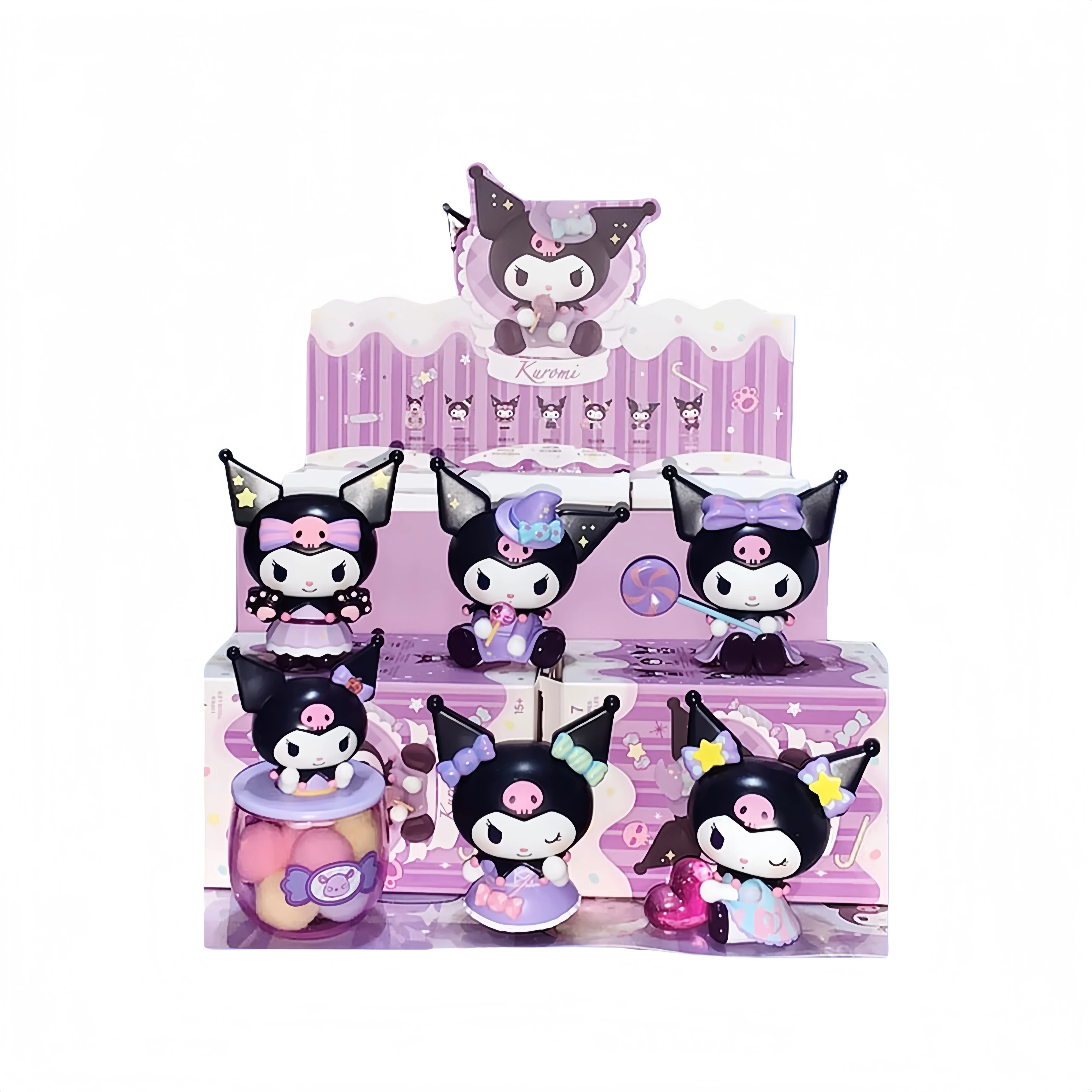 

Kuromi Trick or Treat Blind Box Sanrio Hand-made Trick or Treat Series Doll Collection Model Kawaii Halloween Birthday Gift