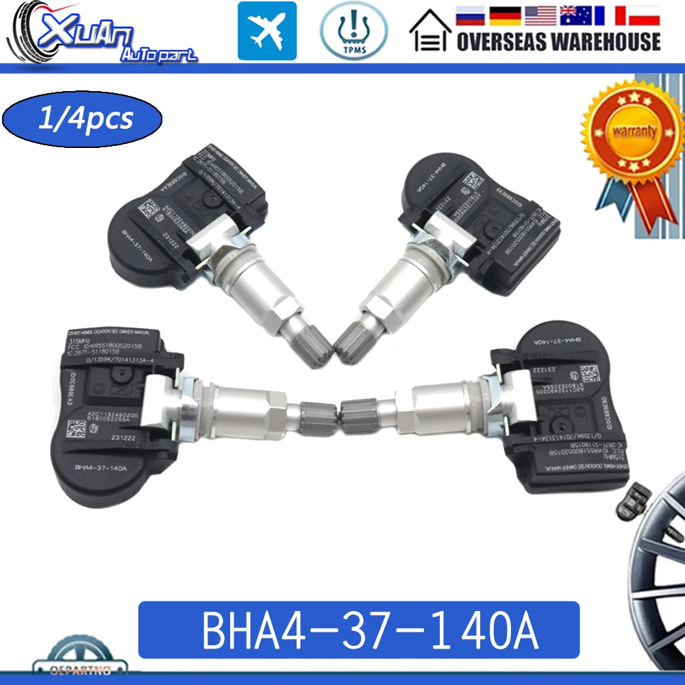 BHA4-37-140A TPMS Tire Pressure Sensor Monitor Systems for Mazda 2 3 5 6 CX-3 CX-5 CX-7 CX-9 MX-5 Miata 2.0L 2.5L 315MHz