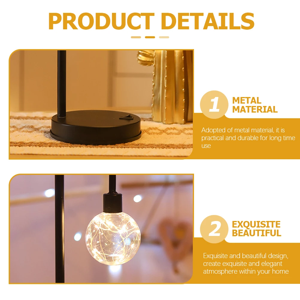 

Modern Desk Lamp Night Light Fine Polishing USB Power Warm LED Unique Design Vintage Room Decorative Globe Aesthetic bedside