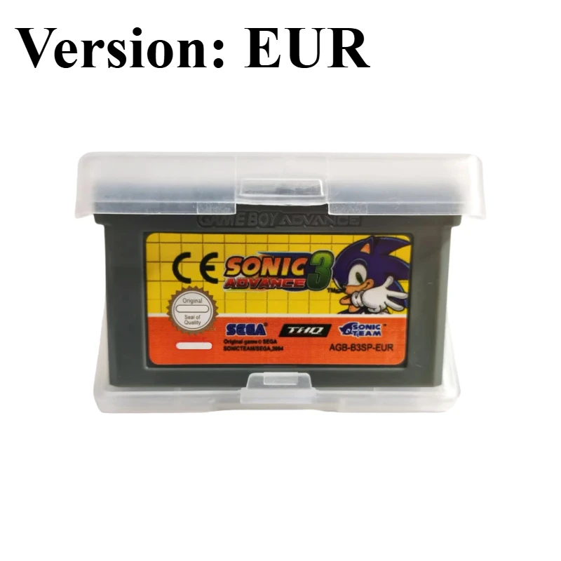 Sonic The Hedgehog GBA Spielmodul-Set Advance 1 2 3 Genesis Advance GBA SP Retro-Plattformer-Spielkarte für Fans-Sammlung – Detail 11