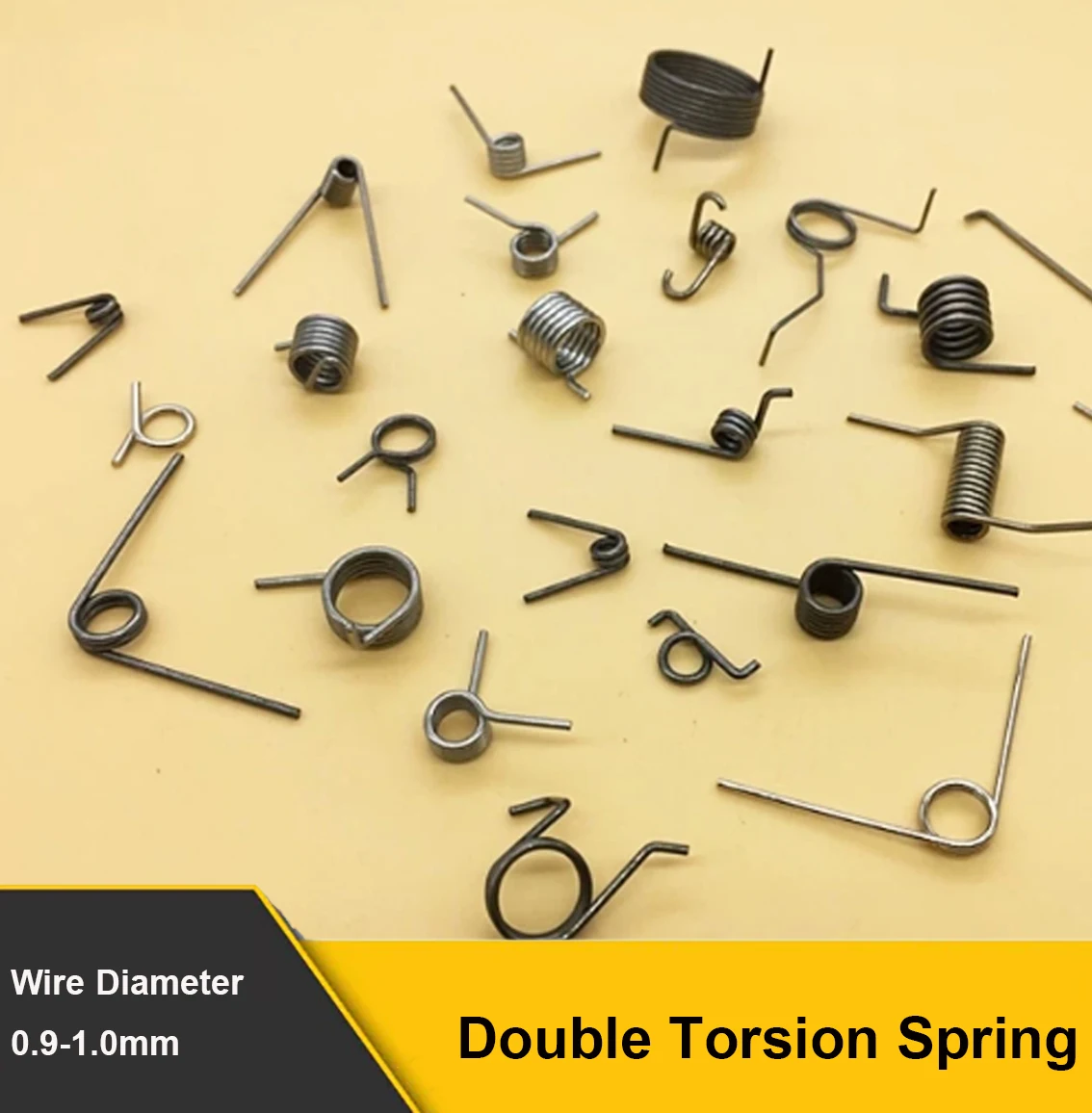 Wire Diameter 0.9-1.0mm Double Torsion Spring Twist Left And Right Spinning Wheel Clamp Garbage Bin Lid Stainless Steel Spring