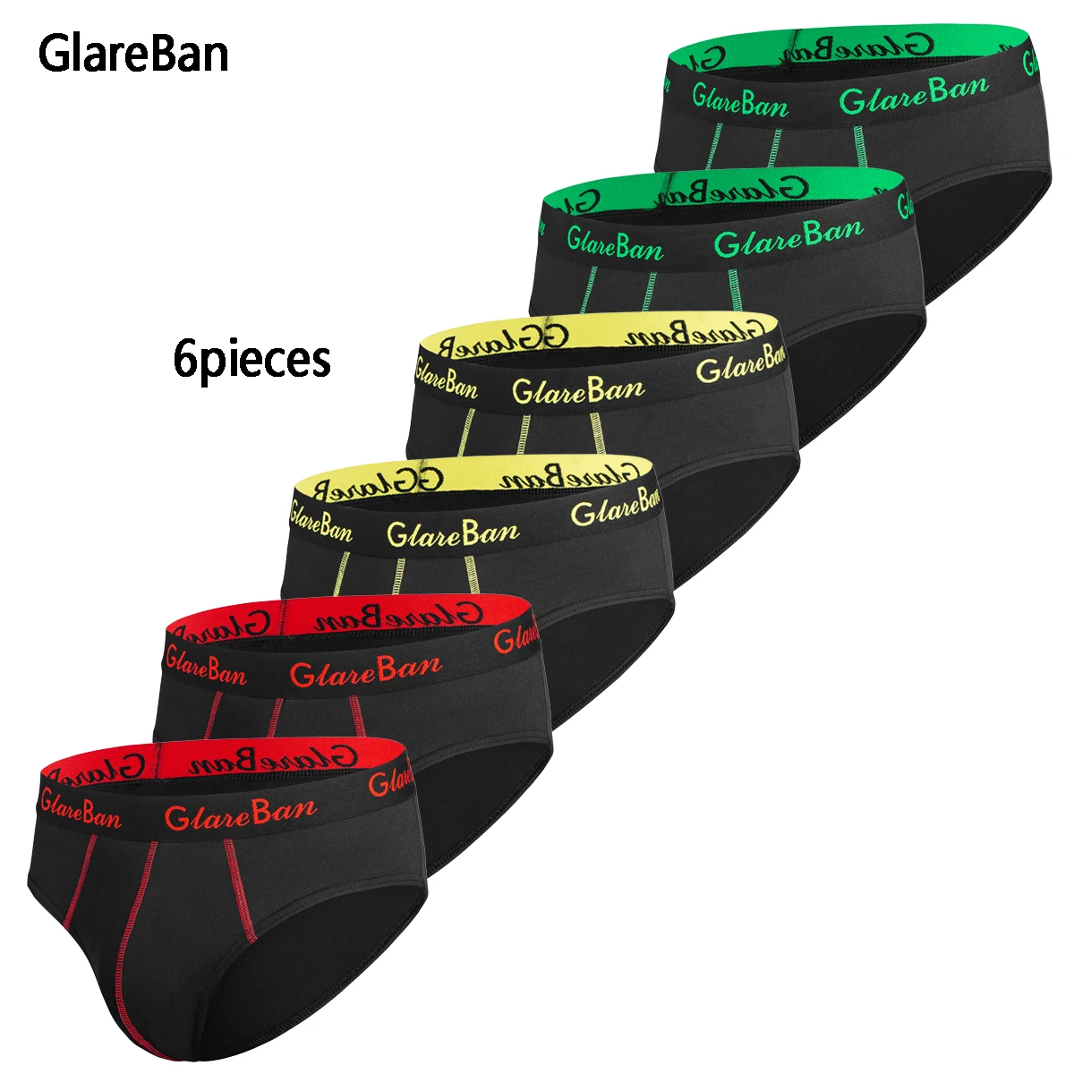 6pcs Set Brand Sexy Underwear for Men Briefs Fashion Style Breathable Men's Panties Underpants Soft