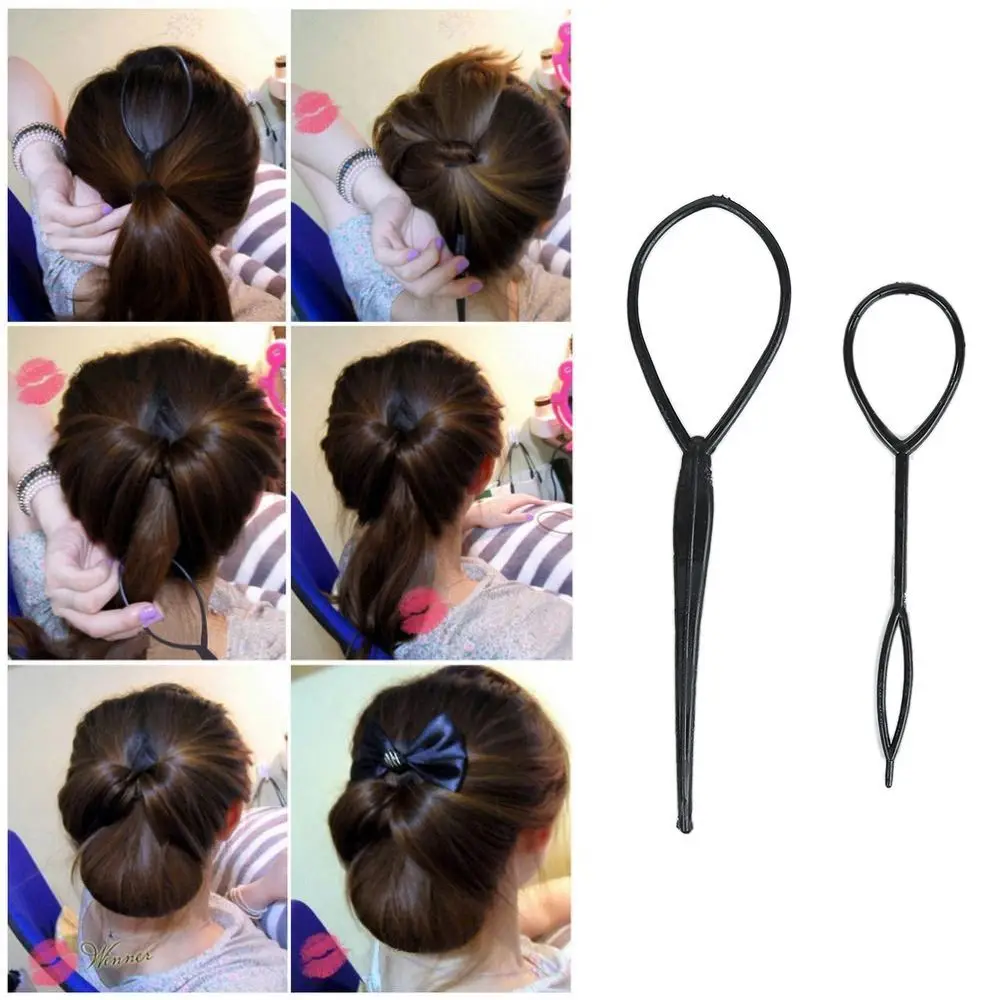 Hairdressing Accessories Ponytail Creator Loop Tail Clip Crochet Braids Hair For Ponytail Pigtails Pull Needle Styling Maker