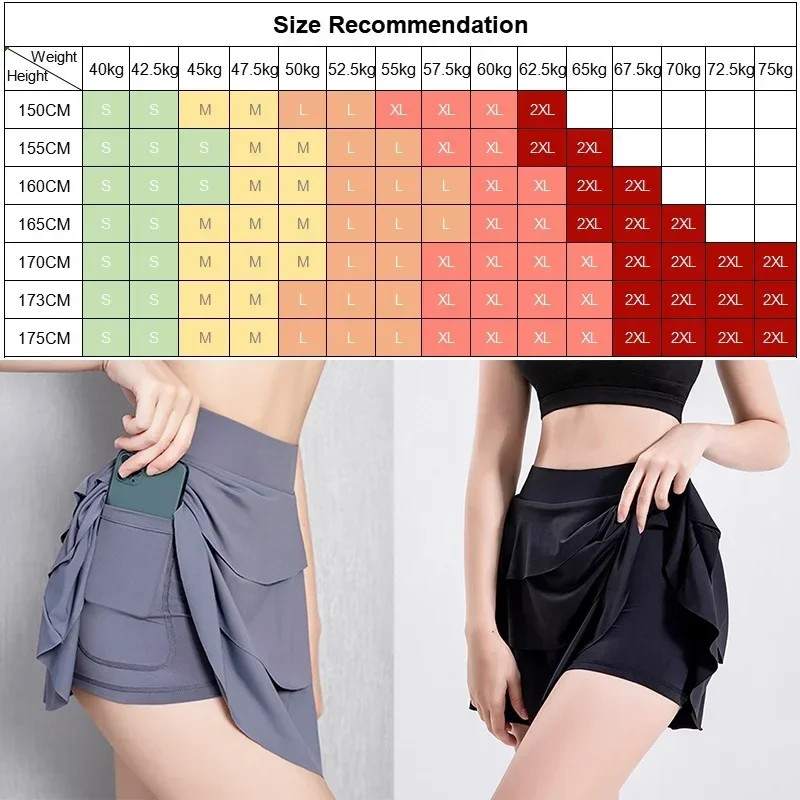 Cloud Hide SEXY Golf Tennis Skirts for Ladies Dancing Pocket Skorts Women S-XXL Fitness Shorts High Waist Workout Running Skirt