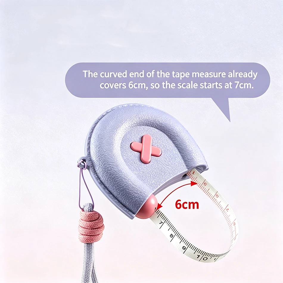 Soft Retractable Tape Measure, Double-Sided Body Measuring Tape with One-Button Retraction for Sewing, Tailoring & Fitness