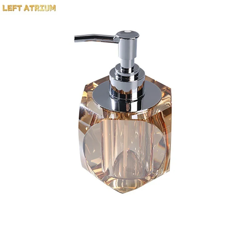 Transparent Glass Soap Dispenser, Storage Box, Aromatherapy Bottle, Shampoo Dispenser, Bathroom Decoration Accessories, Tray