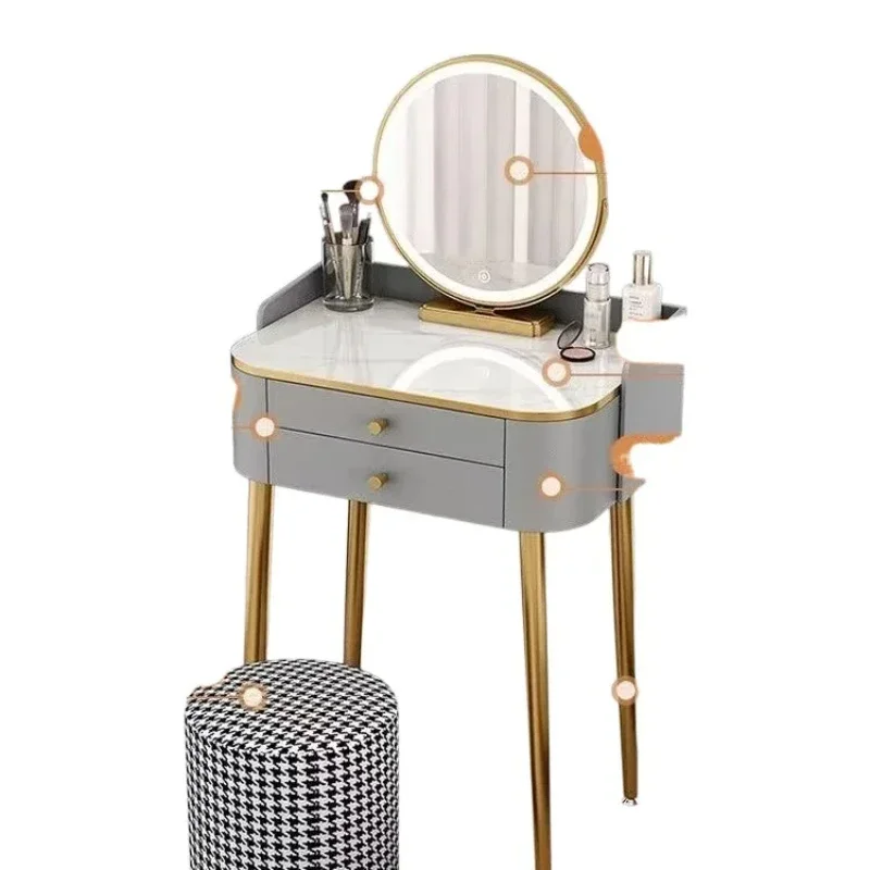 Table Simple Modern Luxury Mini Dressing Makeup Tables Nordic Small Family Vanity Desk Mirror Dressers For Bedroom Furniture
