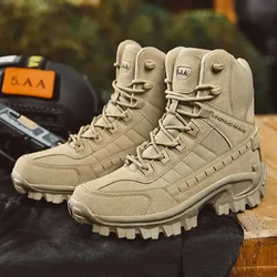 39-47 Buty męskie Outdoor Combat Boots Tactical Boats High Top Desert Boots Army Men Tactical Durable Training Shoes Sports Unisex