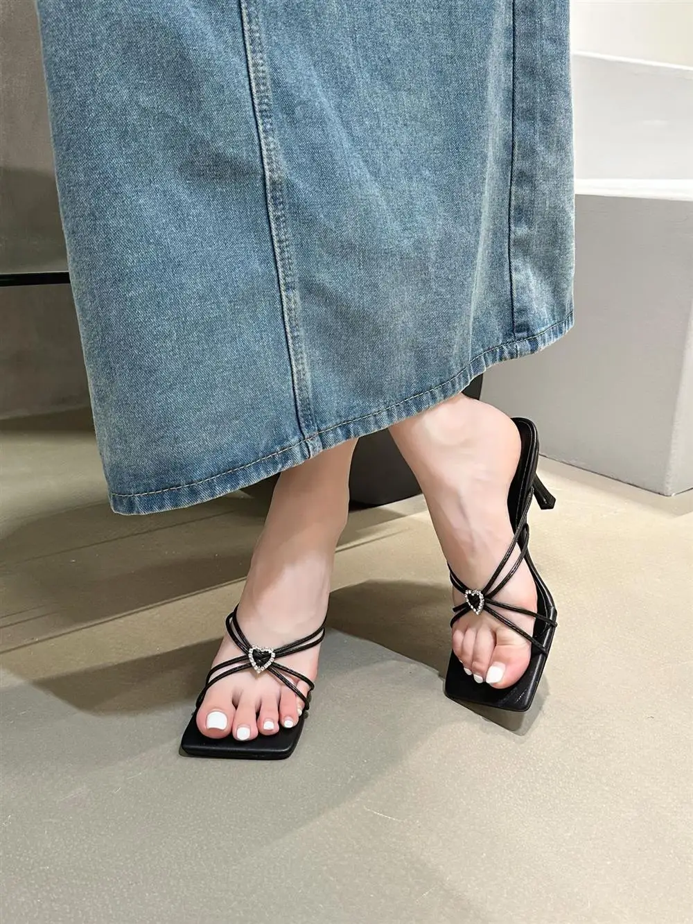 New  Woman Summer Sandals Flat Shoes Lace Up Women Beach Slides Footwear Flip Flops Open Toe Sandals Sandalias Mujer