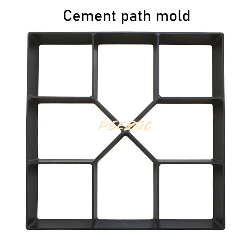 Chemin de jardin en ciment béton, pavage de pavé, coupe de sol, réutilisable, moule, promenade, bricolage