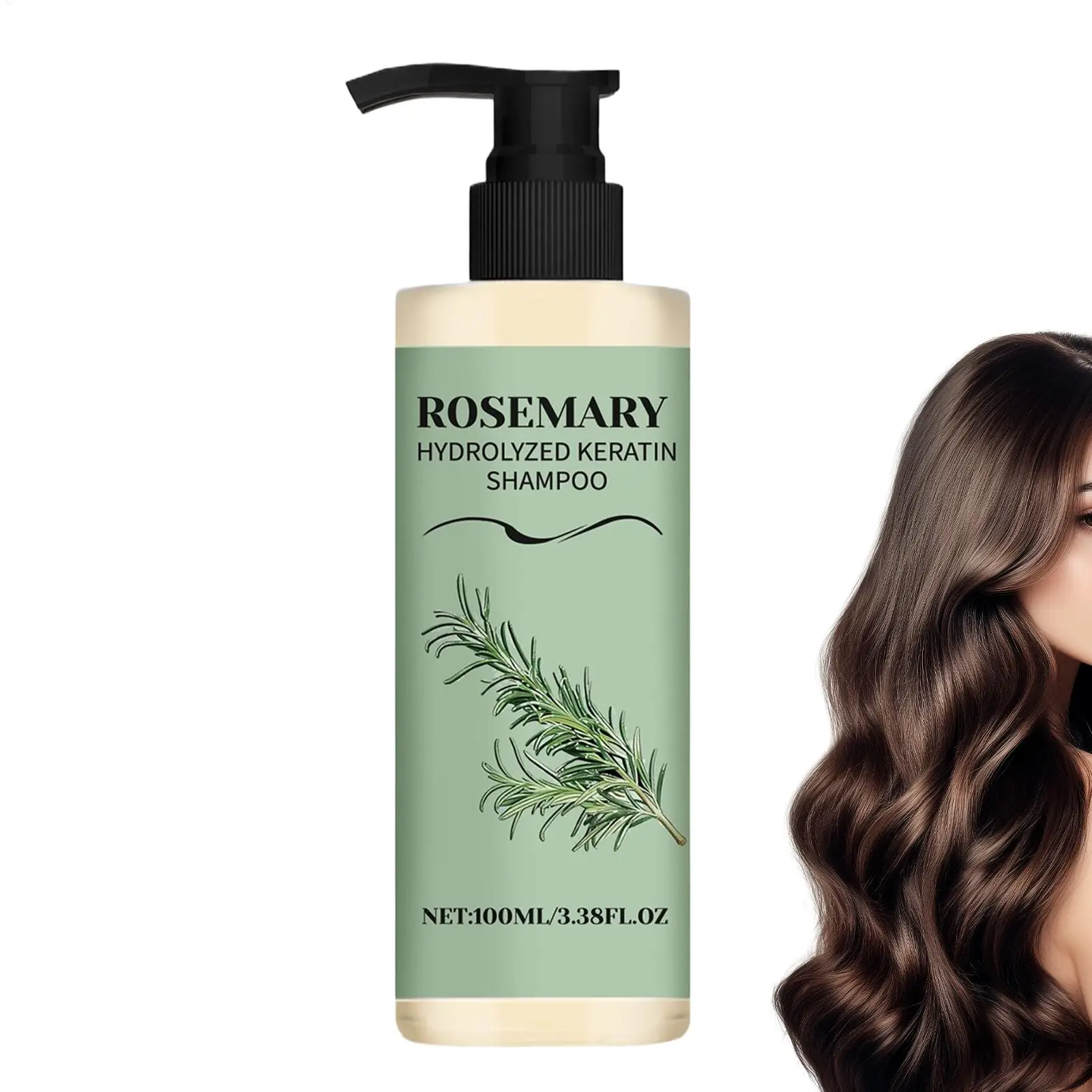 Rosemary Shampoo Reduce Hair Loss Clean Dandruff Nourish Moisturize Scalp Hair Care Shampoo Thickening Strengthening Shampoo