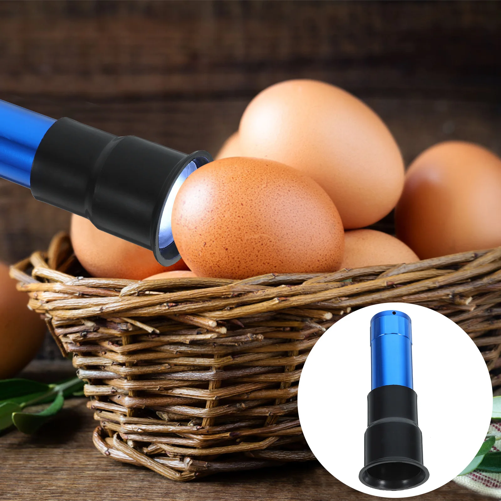 

Handheld Egg Candler Light Cold Bright Aluminum Alloy Egg Candling Lamp Fast Safe Portable Incubation Equipment