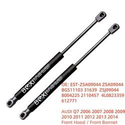 Amortiguadores de elevación de capó delantero para coche, resortes de Gas resistentes para AUDI Q7 2006, 2007, 2008, 2009, 2010, 2011, 2012, 2013, 2014, 1 par