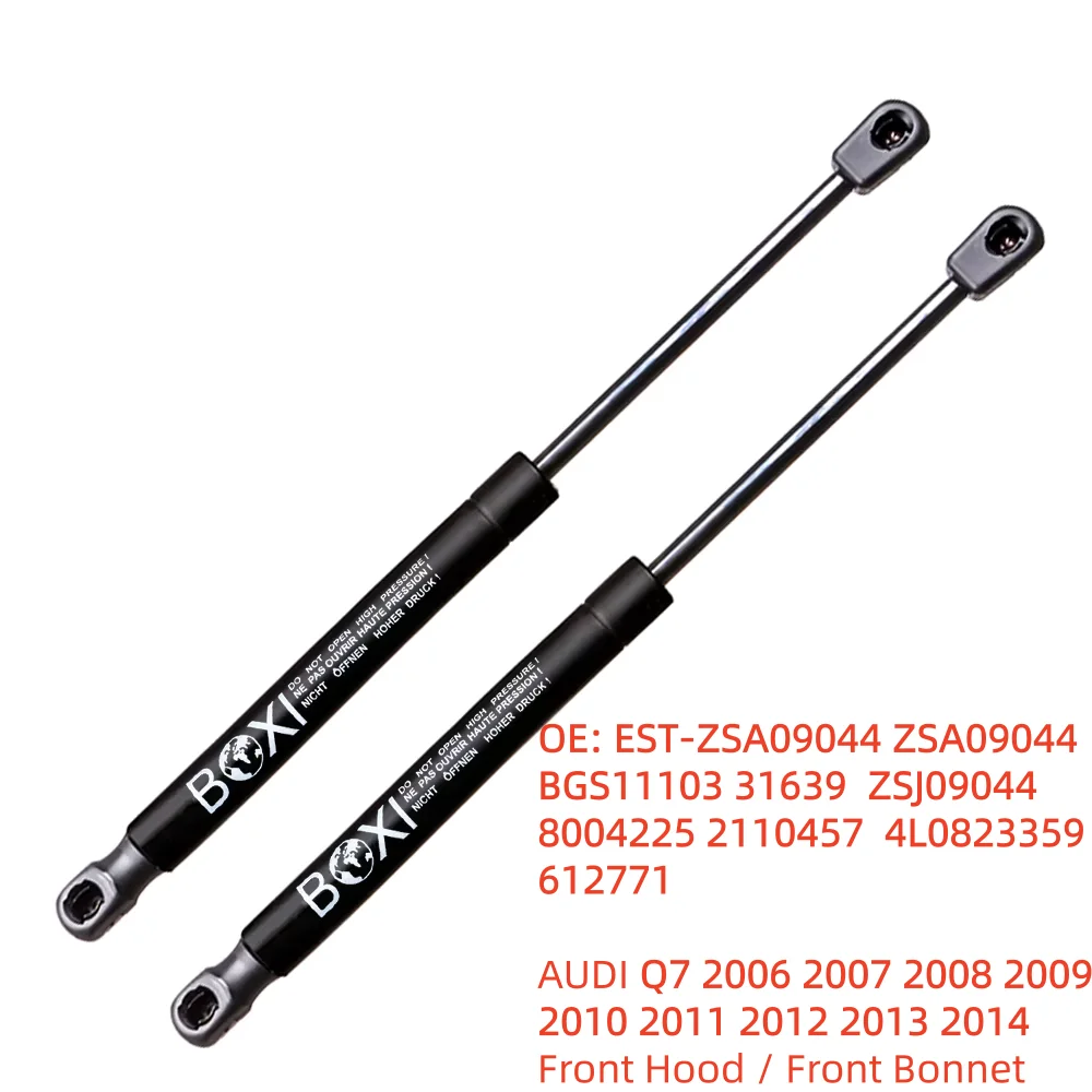 BOXI 2 szt. Amortyzatory gazowe przedniego maski, sprężyny gazowe, wsporniki podnoszące do AUDI Q7 2006 - 2014 4L0823359 48421VV