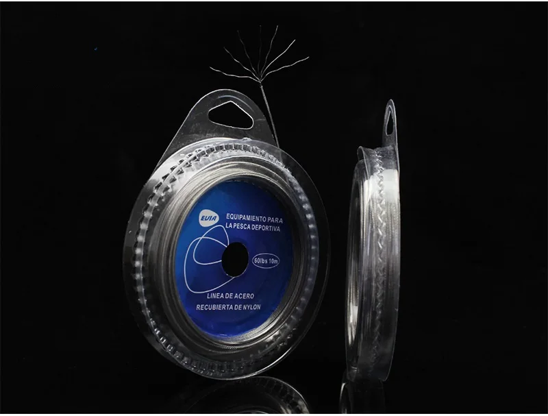 Stahl-Angelschnur 10M 7-Strang Geflochtener Angelschnur 10lbs-200lbs Hochfester Köder-Vorfachschnur für Meeresangelzubehör – Detail 6