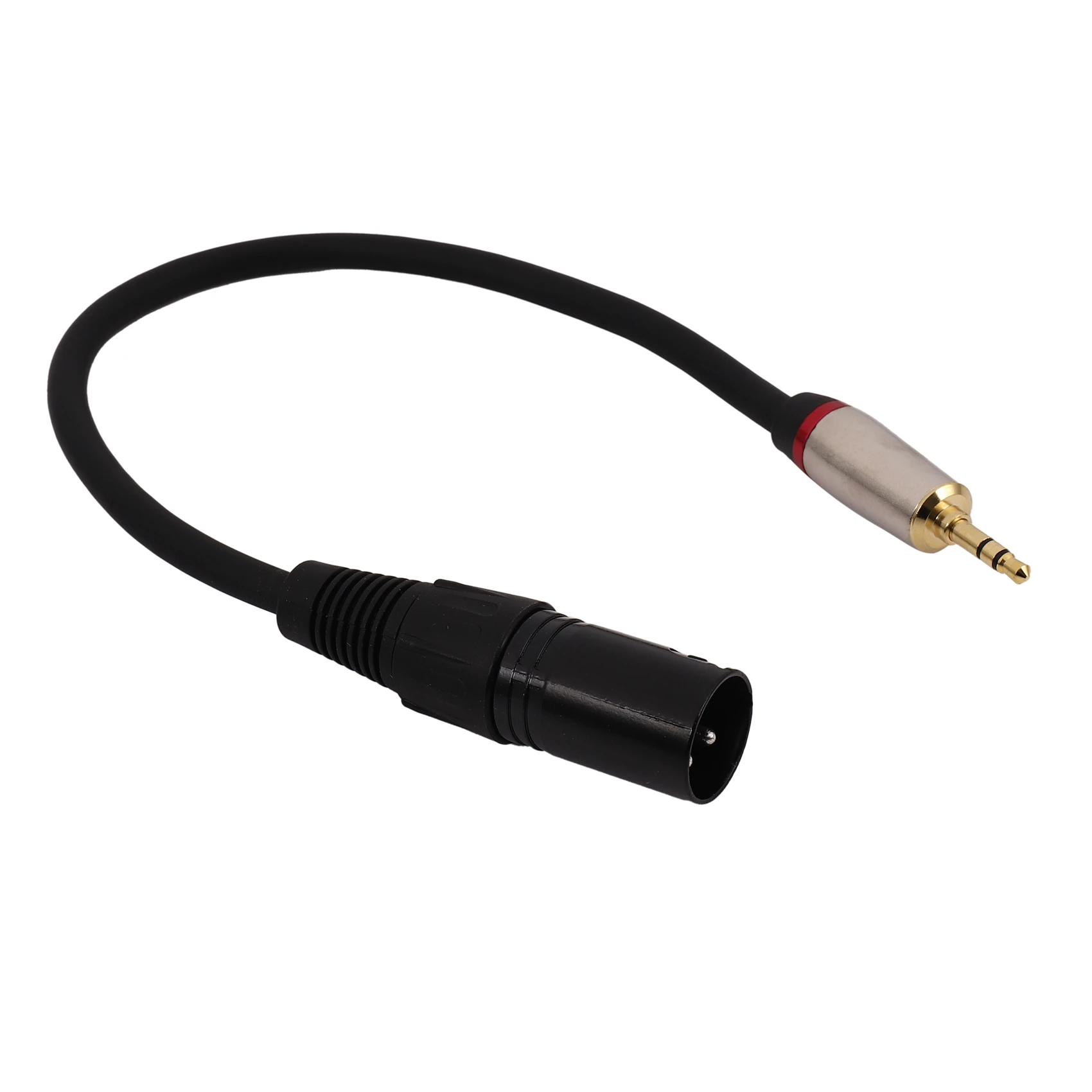 0.3M Xlr 3Pin Male To 3.5Mm Trs Male Stereo Plug Shielded Microphone Mic Connector Adapter