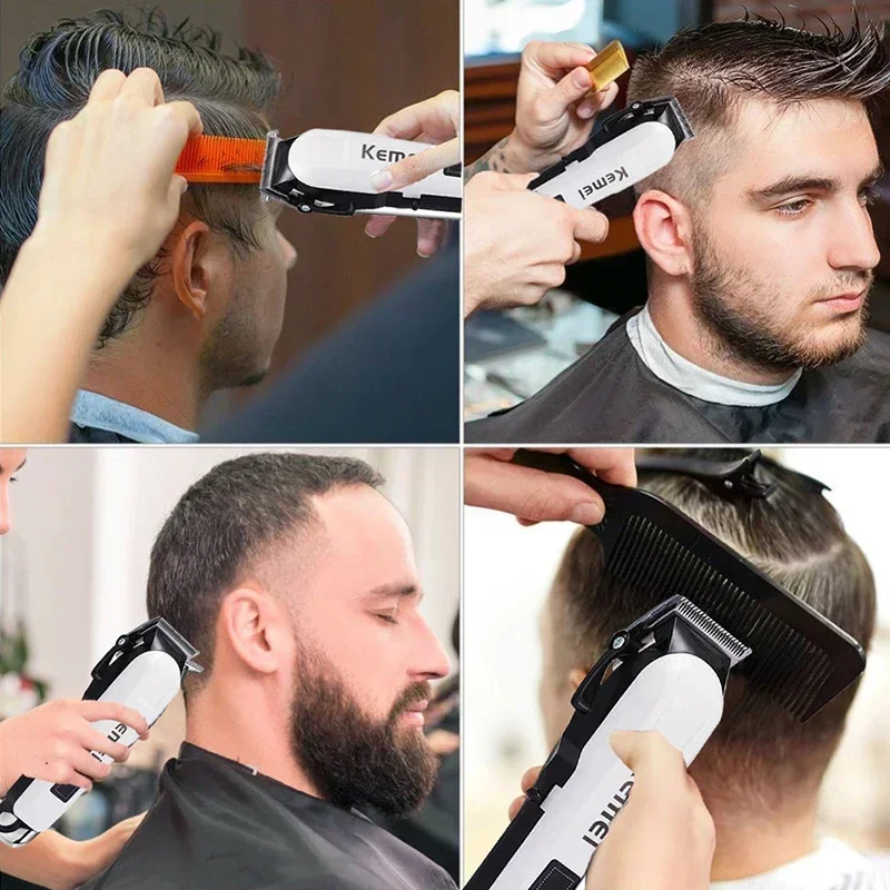 Hair Clipper KM-PG809A Hair Cutting Maching Wireless Trimmer Men Professional Clipper Machine Rechargeable Hair Cut Barber Kemei