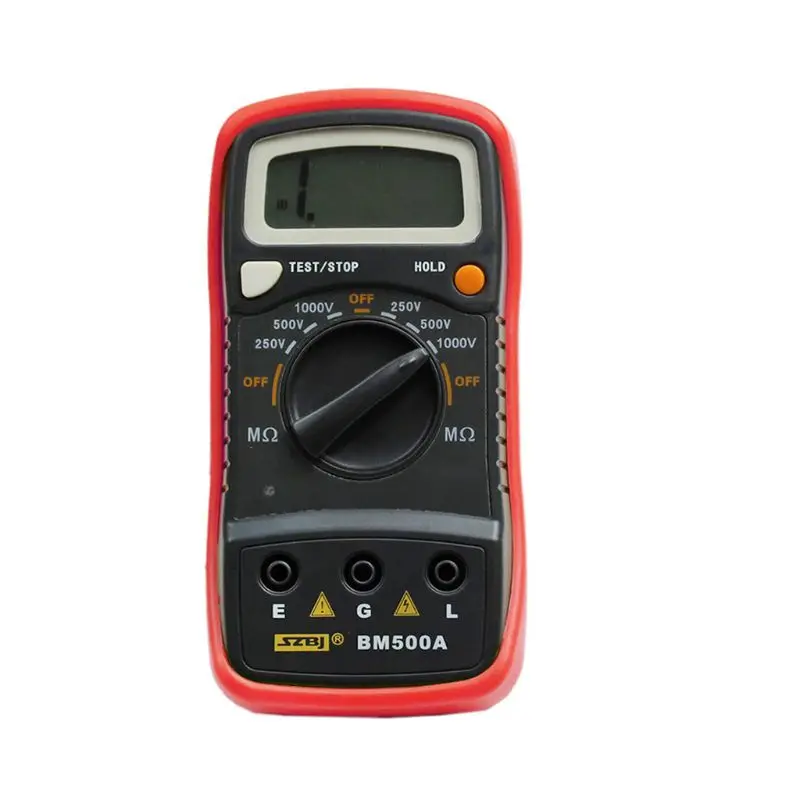 F92C BM500A 1000V 1999M اختبار المقاومة العزل الرقمي مقياس MEGOHMMETER