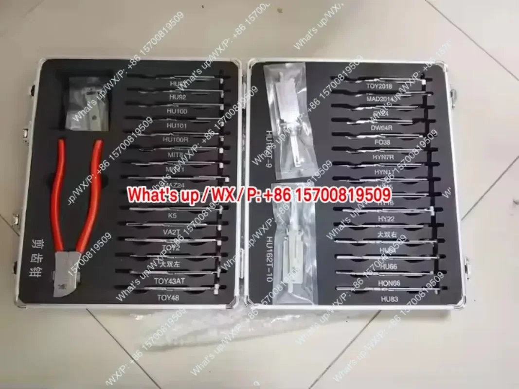 Original Lishi 32pcs kit Car door lock pick 2-in-1 decoder Locksmith tool