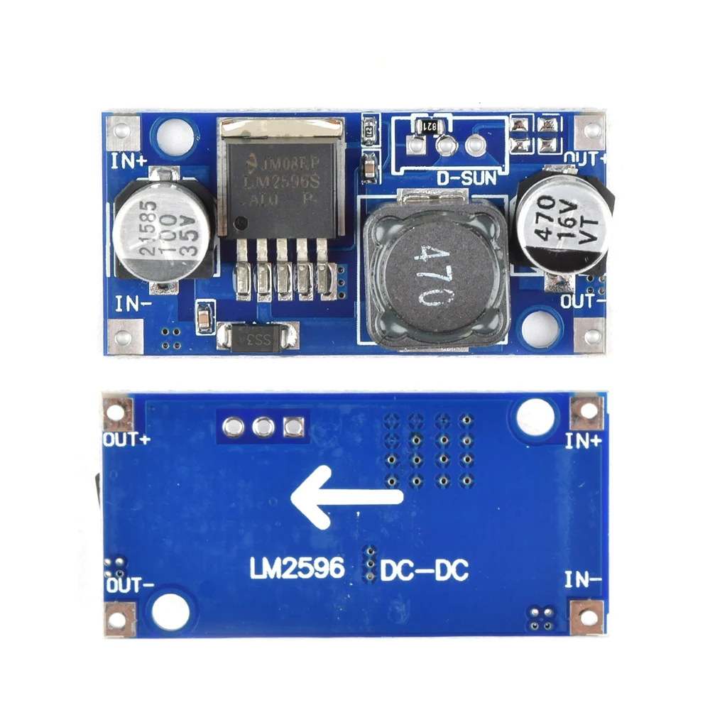 LM2596S DC-DC DC adjustable step-down power supply module voltage regulator board 3A 12/24 turn 12/5/3.3V LM2596ADJ LM2596HV