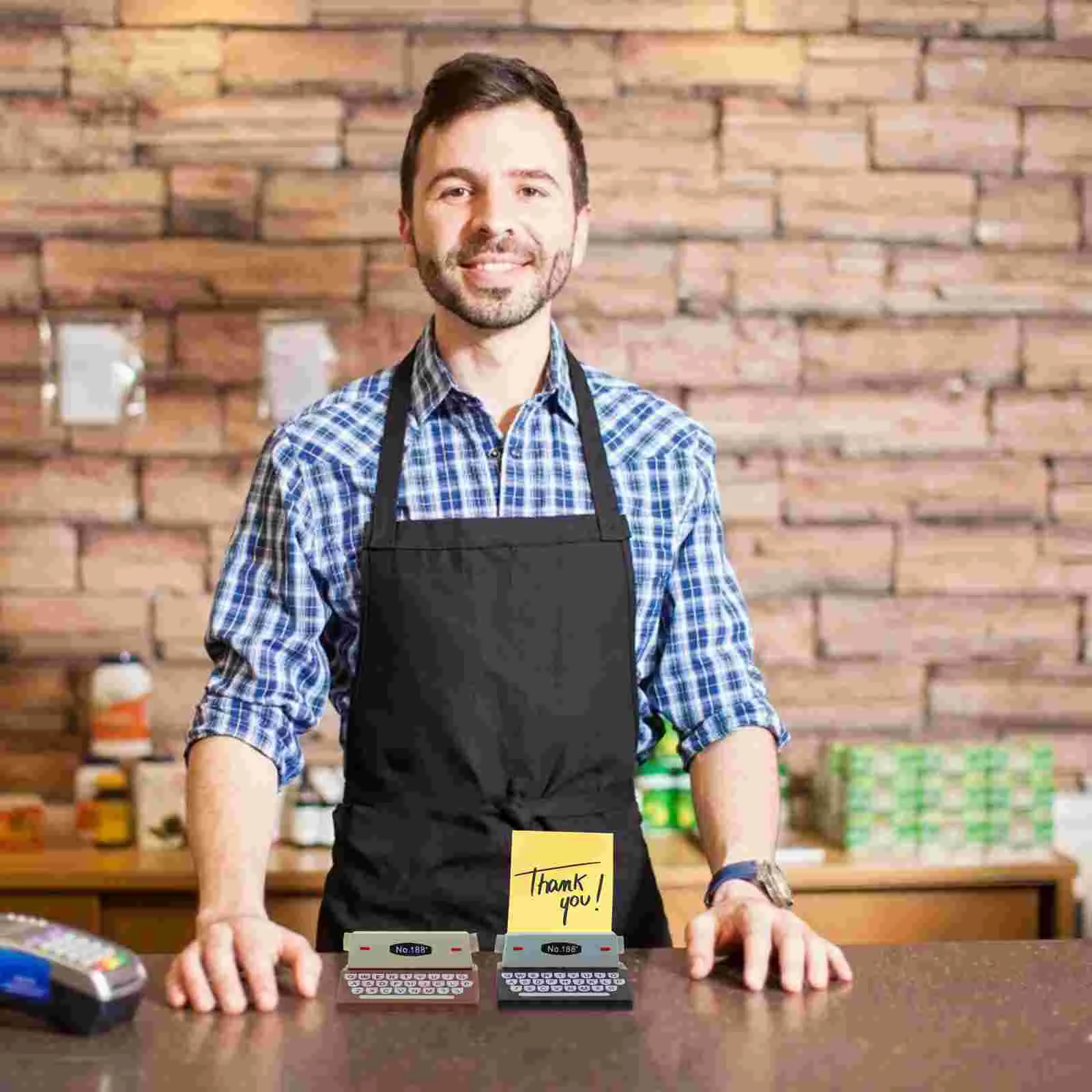 Rustic Place Card Holders Memo Pad Clip Picture Household Message Clips Desktop Photo