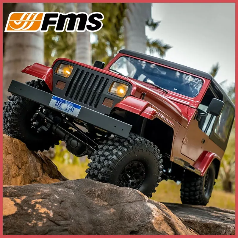 FMS 1/10 Explorer RC Climbing Car Hard Shell Realistic Off Road Vehicle 4WD Electric Remote Control Crawler Car Hobby Model Toy